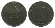 Kolonien und Nebengebiete 10 Fenigów, Schrift nahe am Rand -