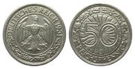 Weimarer Republik 50 Pfennig -