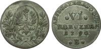 Altdeutschland bis 1871 6 Kreuzer Brandenburg für Ansbach-Bayreuth -
