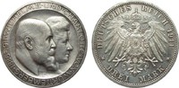 Kaiserreich 3 Mark Württemberg Silberhochzeit