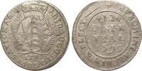 1/12 Taler Sachsen 1695 Altdeutschland bis 1871  sehr schön