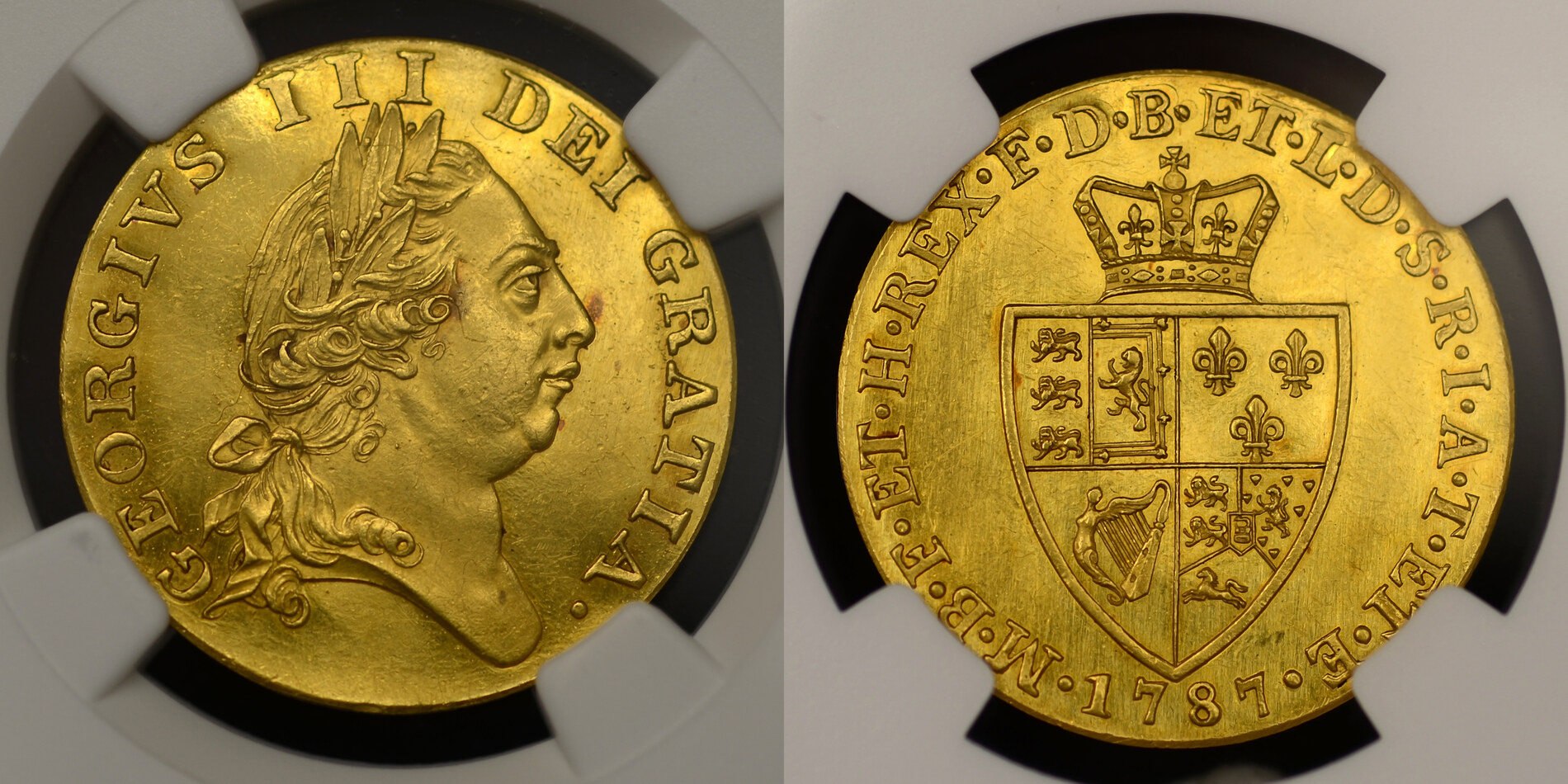 GREAT BRITAIN GEORGE III, 1787 PROOF GOLD GUINEA | MA-Shops