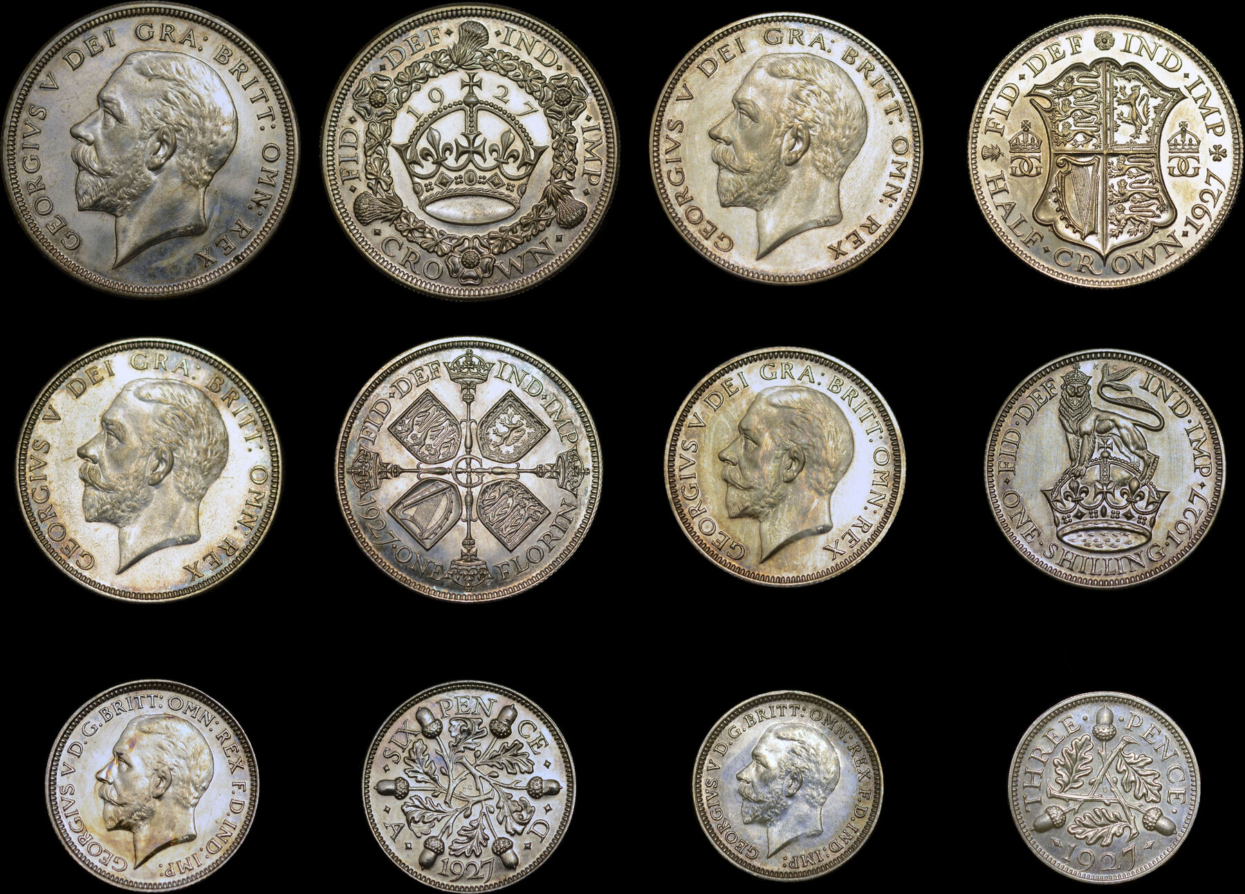 GREAT BRITAIN GEORGE V, 1927 SILVER PROOF SET | MA-Shops