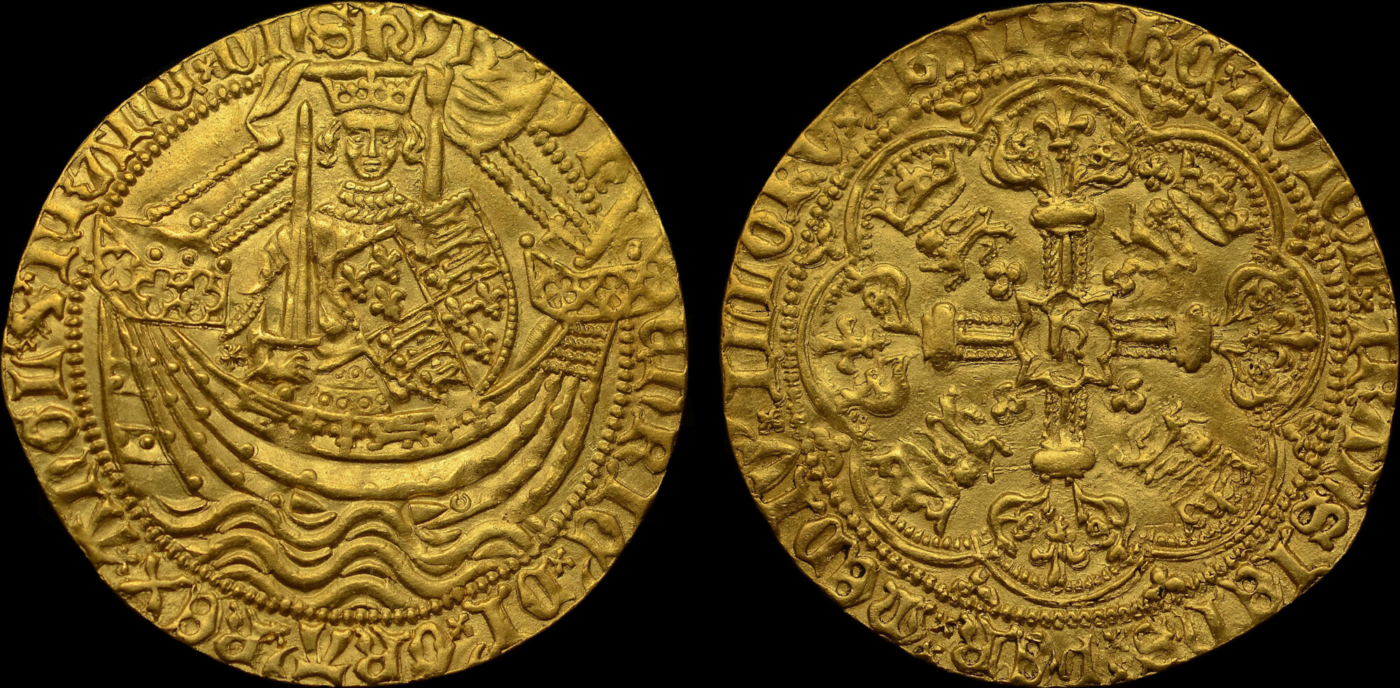 GREAT BRITAIN 1413-1422 HENRY V GOLD NOBLE, CLASS C, MS62 | MA-Shops