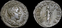 ANCIENT ROME GORDIAN III, SILVER DENARIUS  238 