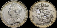 GREAT BRITAIN 1893 VICTORIA, 1893 SILVER CROWN LVI  547,90 EUR  zzgl. 36,91 EUR Versand