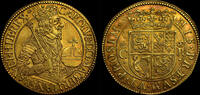 GREAT BRITAIN SCOTLAND, CHARLES I BRIOT’S FINE-WORK GOLD UNIT, AU 58 -