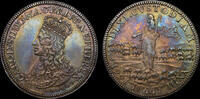 GREAT BRITAIN CHARLES II, 1661 SILVER CORONATION MEDAL BY THOMAS RAWLINS -