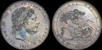 GREAT BRITAIN 1819 GEORGE III, 1819 SILVER CROWN, LIX EDGE, MS 64  5478,98 EUR  zzgl. 36,91 EUR Versand