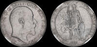 GREAT BRITAIN EDWARD VII, 1905 SILVER FLORIN, NGC MS63, *THE RAREST DATE* -