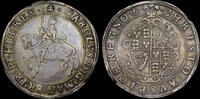 GREAT BRITAIN CHARLES I, SILVER CROWN, EX. BROOKER COLLECTION -
