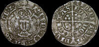 GREAT BRITAIN HENRY VII SILVER GROAT, CLASS IIIC MINT MARK GREYHOUND HEAD -