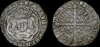 Great Britain HENRY VII SILVER GROAT, CLASS IIIb MINT MARK ESCALLOP -