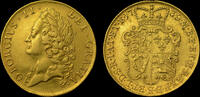 GREAT BRITAIN 1739 GEORGE II, 1739 GOLD MILLED TWO GUINEAS, INTERMEDIATE... 5761,58 EUR  zzgl. 36,91 EUR Versand