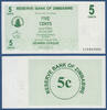 SIMBABWE / ZIMBABWE 5 Cent -