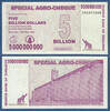 SIMBABWE / ZIMBABWE 5 Billion Dollars -