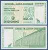 SIMBABWE / ZIMBABWE 25 Billion Dollars -