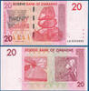 SIMBABWE / ZIMBABWE 20 Dollars -