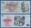 CZECHOSLOVAKIA P.92 20 Korun 1970 Serie F 02 Kassenfrisch 15,00 EUR  zzgl. 5,00 EUR Versand