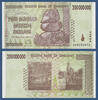 SIMBABWE / ZIMBABWE 200000000 Dollars -