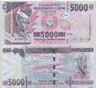 GUINEA P.49d 5000 Francs -
