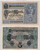 Deutschland P.56b 5 Mark 1917 8 stellig Kassenfrisch 3,95 EUR  zzgl. 5,00 EUR Versand