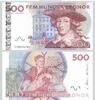SCHWEDEN P.66a 500 Kronor (2002) Gebraucht / used III 44,00 EUR  zzgl. 5,00 EUR Versand