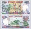 UGANDA P.44d 5000 Shillings 2009 Kassenfrisch 7,30 EUR  zzgl. 5,00 EUR Versand