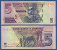 SIMBABWE / ZIMBABWE 5 Dollars -