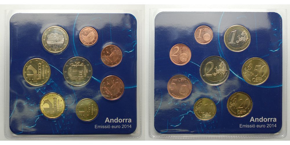 Andorra Starterkit newest Euro Münzen