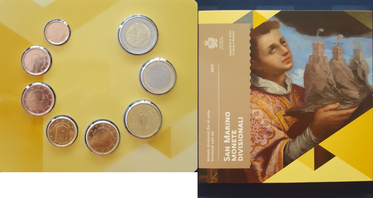 3,88 2017 San Marino Kursmünzen, 2017 * ohne 5 Euro,<b>Neues ... 3,88 2017 San Marino Kursmünzen, 2017 * ohne 5 Euro,<b>Neues ...