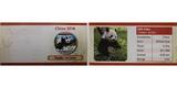 10 Yuan 2016 China Panda, <b>farbig</b> -- <b>Dach in rot</b> mit Zertifikat stgl