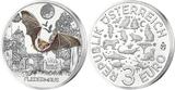 Österreich 3 Euro plus Broschüre/Flyer 2016 Tier - Taler - Serie -Fledermaus-, <b>01 / 12</b> Ausgaben, mit Broschüre/Flyer handgehoben hgh / <br> vz / stgl<br> Kupfer-Nickel<br> farbig
