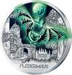 Österreich 3 Euro plus Broschüre/Flyer 2016 Tier - Taler - Serie -Fledermaus-, <b>01 / 12</b> Ausgaben, mit Broschüre/Flyer handgehoben hgh / <br> vz / stgl<br> Kupfer-Nickel<br> farbig