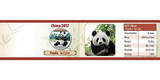 10 Yuan 2017 China Panda, <b>farbig</b> -- <b>Dach in rot</b> mit Zertifikat stgl