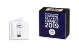 50 Euro<br>1/4 oz<br> 7,78g<br> fein<br> 22 mm Ø Frauenfußball Weltmeisterschaft 2019 in Frankreich, <b>Sturm-Volley 3/3</b> <b>PP</b>