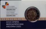 Andorra 2 Euro 2020 27. Iberoamerikanisches Gipfeltreffen, <b>SONDERANGEBOT !!!</b> <b> RAR !</b> <b> <b>2. PP <b>Andorra </b> <br> im<br> Etui