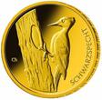Deutschland 20 Euro<br> 5x3,89g<br> fein<br> 17,5 mm Ø</b> 2021 <b>ADFGJ</b> Heimische Vögel, Schwarzspecht<br><b> kompl. Satz, A-J <b> lieferbar !!!</b></b> stgl