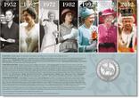 Großbritannien - <br> <b> Numisbrief o </b> 2x4er Streifen & 5 Pfund Münze<br> Britische Pfund 2022 70. Thronjubiläum von Königin Elisabeth II.  <b>Platinjubiläum!</b> <b> Sonder-Vollstempel -<br> RAR ! </b>