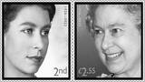 Großbritannien - <b> 4er Satz </b> 4 x 1 Briefmarke 2022 In Memoriam: HM The Queen <b>sofort lieferbar!</b>