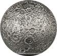 5 Dollar <br> Antique Finish 5 Dollars Barbados Spherical Coin - Der Mond 2023 im Box, RAR! <b>stgl</b> <br>3 Unzen Silber<br>