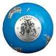 Barbados 5 Dollar <br> 2023 BLUE MARBLE - Glow in the dark-Spherical Silber im luxuriösen Box, RAR! 999 Stk. <b>stgl</b> <br>3 Unzen Silber<br>