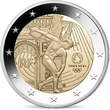 Frankreich 2 Euro 2022 Olympiade Paris 2024 - <b>Blister grün </b> stgl <br>im <br> Blister