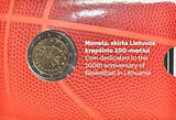 2 Euro 2022 100 Jahre Basketball in Litauen (1922-2022) - im Blister stgl<br> im<br> Blister