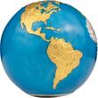 Barbados 5 Dollar <br> Antique Finish-<br>65 mmØ 2024 BLUE MARBLE - Glow in the Dark Planet Earth, 5-Oz-Silbermünze, 5 $, RAR! <b>stgl</b> <br>5 Unzen Silber<br>