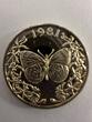 Panama 20 Balboa, 1,07g <br>fein,<br>15,00mm Ø 1981 Schmetterling in Gold, <b>SEHR RAR!</b> <b> SELTEN! / Sammlerstück<br> PP</b>