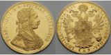 Österreich 4 Dukaten<br> 13,80g <br>fein<br>39,5 mm Ø 1915 Franz-Joseph I (amtl. Neuprägung) GOLD --Archivbild-- <b> Anlagegold</b><b> -PP-</b><br> (leicht berieben)