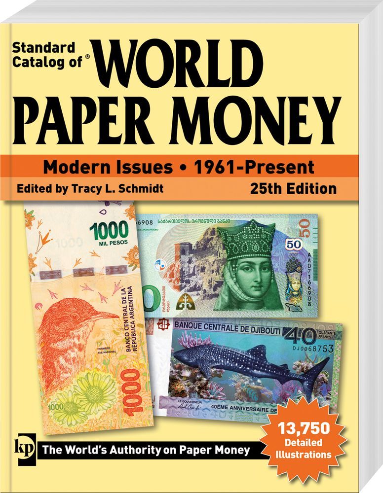 Welt papier scheine 25. Auflage 2019 Standard Catalog of World Paper