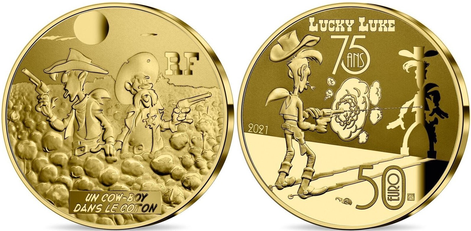 Frankreich 50 Euro 7 78g Fein 22 Mm O 21 75 J Lucky Luke Comicserie Inkl Kapsel Zertifikat Etui Sofort Lieferbar Pp 1 4 Oz Gold Ma Shops