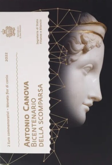 San Marino 2 Euro 2022 &amp;quot;200. Todesjahr von Antonio Canova ...